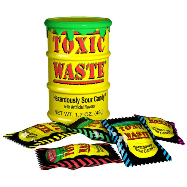 Déchets Toxiques Tambour Jaune Extrêmement Acide