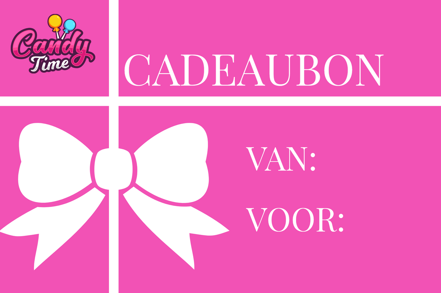 Carte-cadeau Candy Time