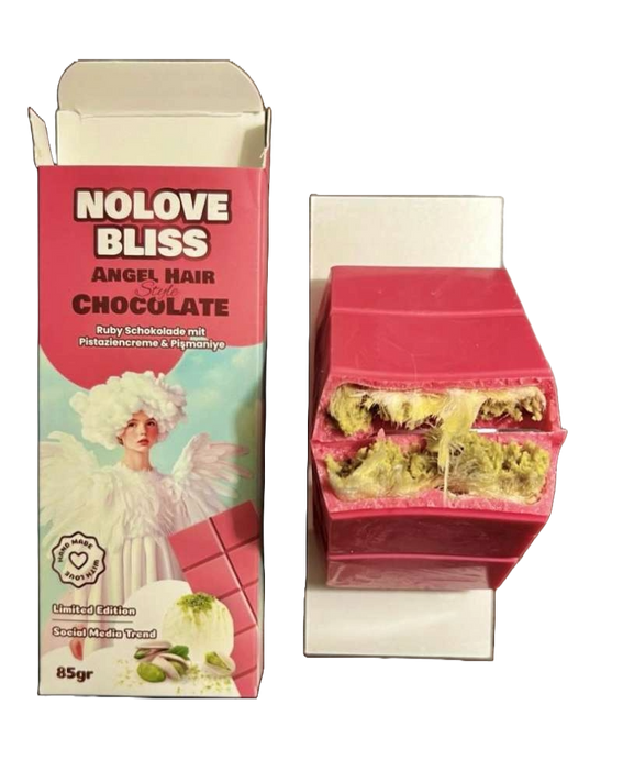 NOLOVE BLISS Dubai Chocolate Angel Hair – Pink Chocolate & Cotton Candy