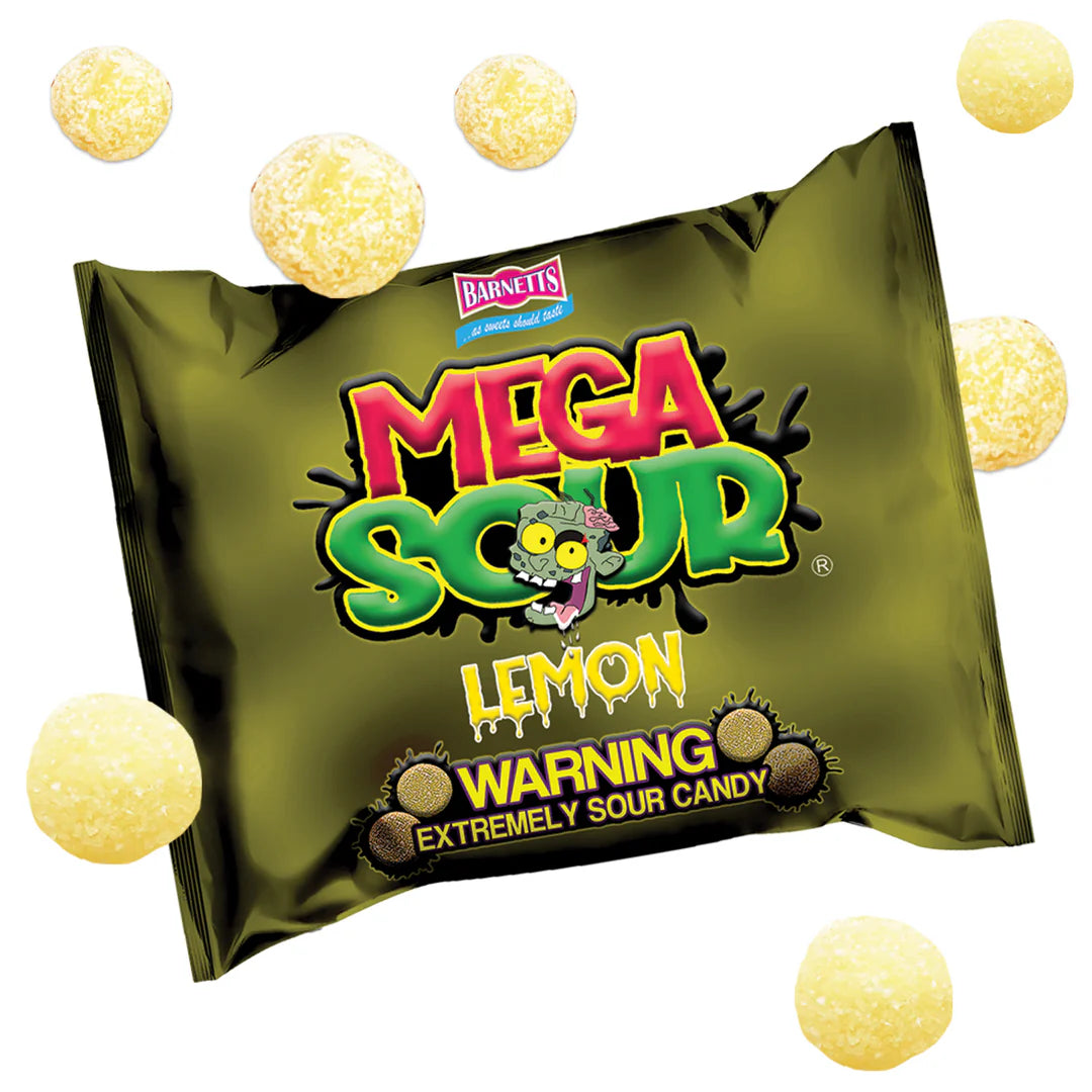 Barnetts Mega Sour Candy Lemon 104gr.