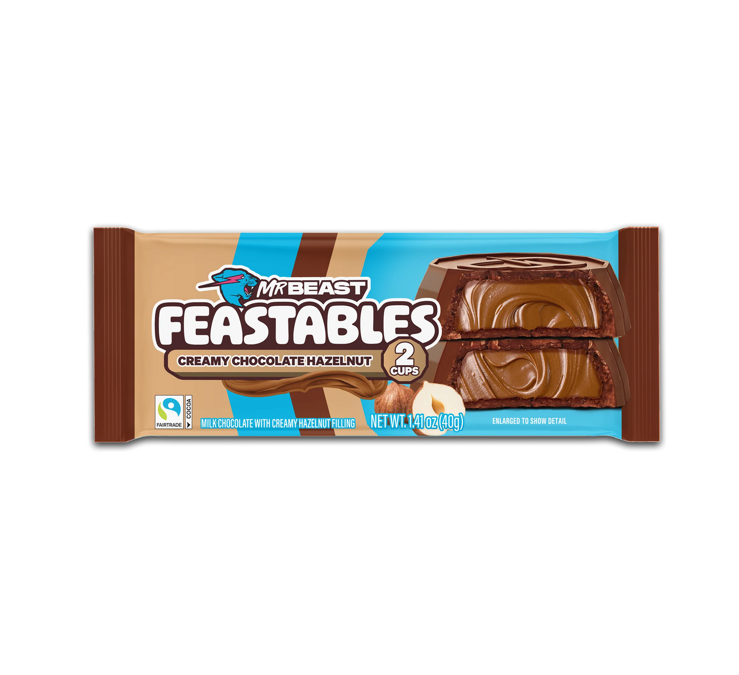 Mr. Beast Feastables Creamy Hazelnut Cups