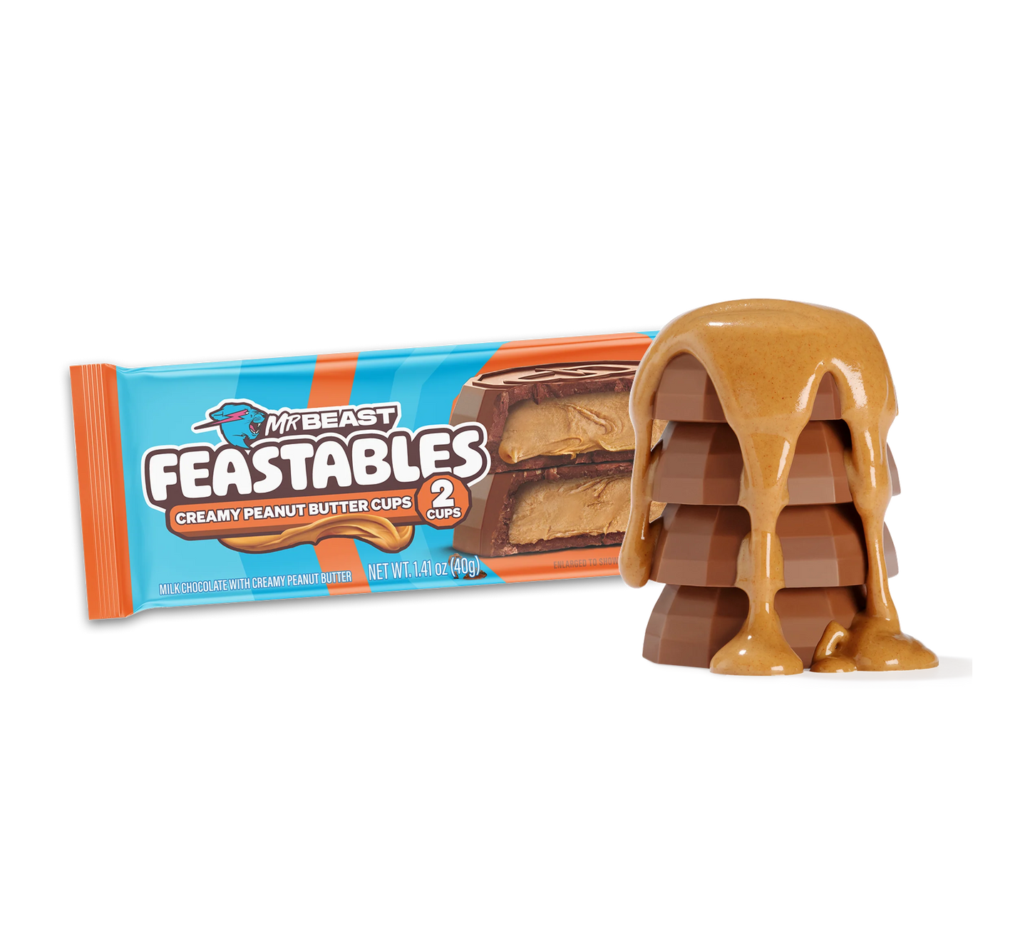 Mr. Beast Feastables Creamy Peanut Butter (2 cups)