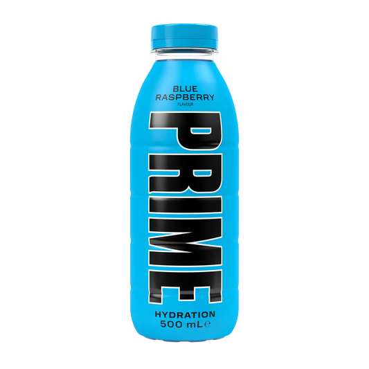 À consommer de préférence avant le 31/8 Prime Blue Raspberry UK
