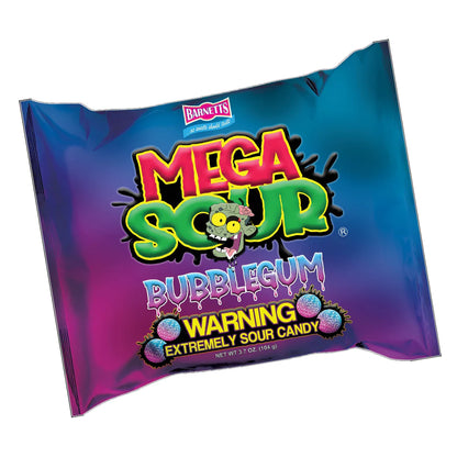 Barnetts Mega Sour Candy Bubblegum 104gr