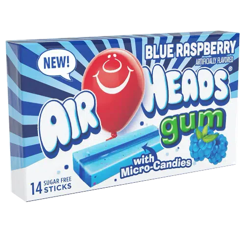 Airheads Chewing Gum Blue Raspberry - Candy Time